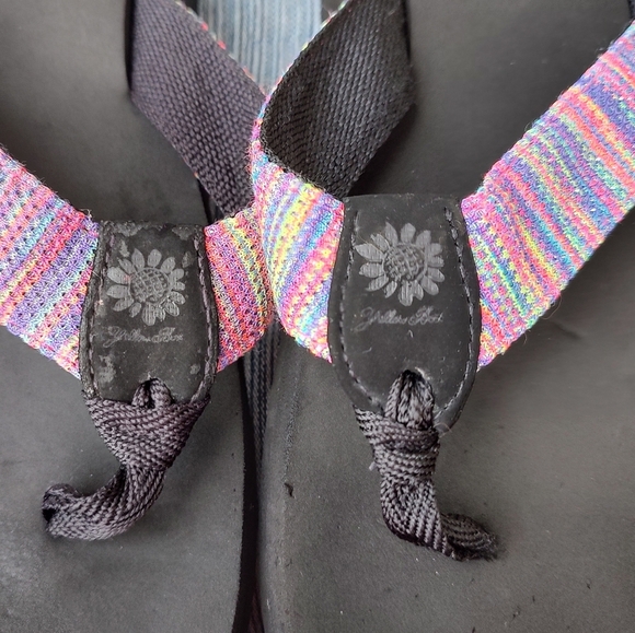 Yellow Box Multicolor Striped Sandals - Picture 2 of 3